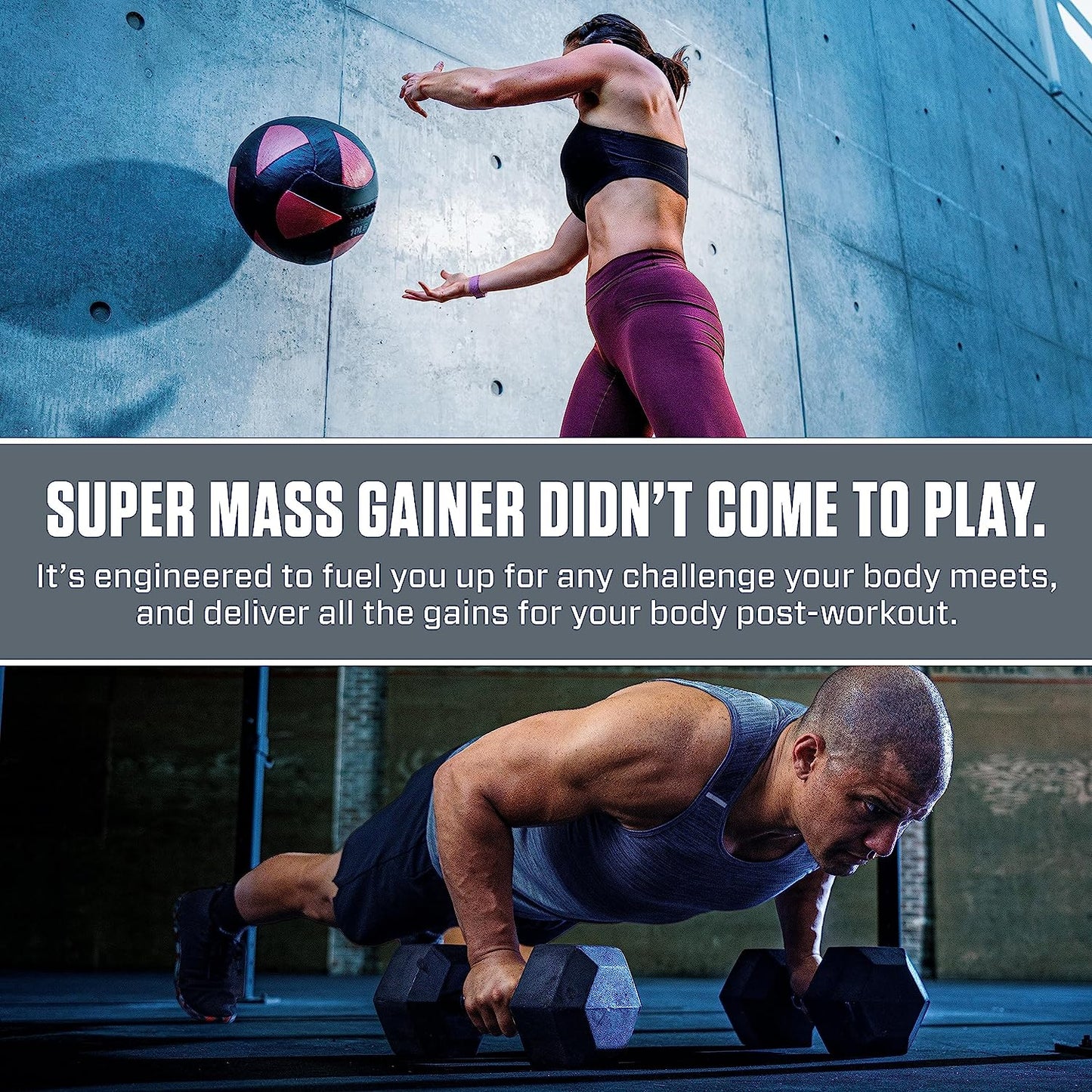 Super Mass Gainer Protein Powder, Rich Chocolate, 52G Protein, 1G Creatine, 1280 Calories, 10.7G Bcaas, 245G Carbs, Contains Whey Protein Powder, Isolate, and Casein (8 Servings)