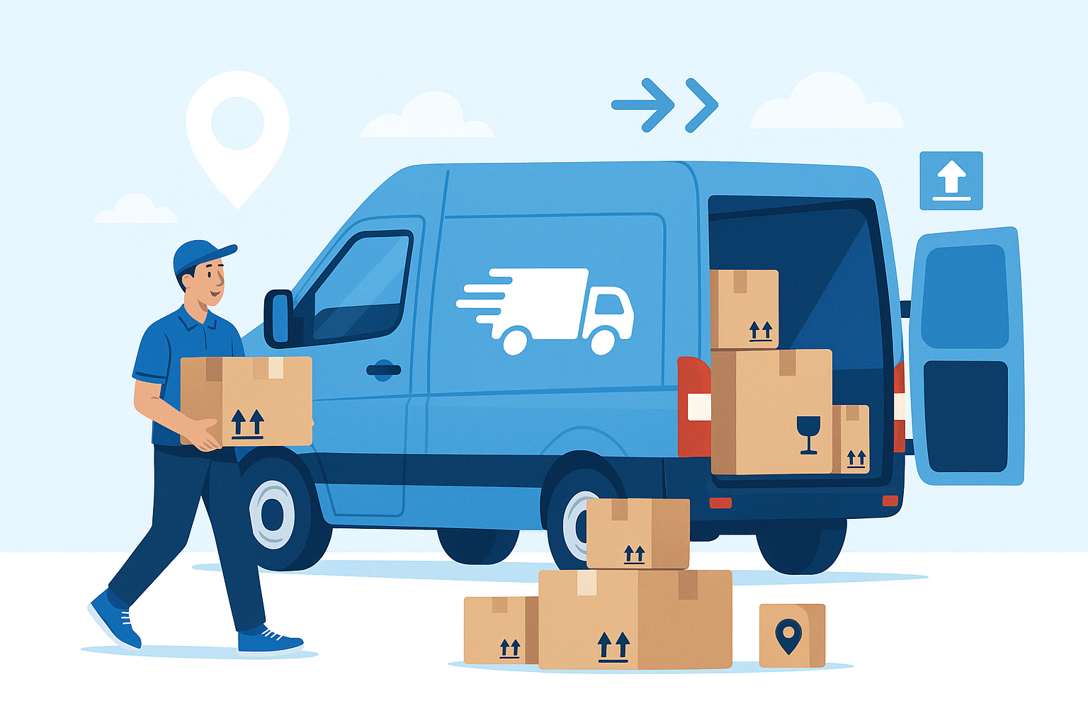 generame una imagen de envio